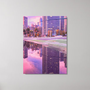 Impressão Em Tela Reflexo da Paisagem Urbana de São Francisco