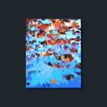 IMPRESSÃO EM TELA REFLEXÕES DA ÁGUA DO RIO<br><div class="desc">Um design de abstrato de arte de árvores refletido na água dos rios.</div>