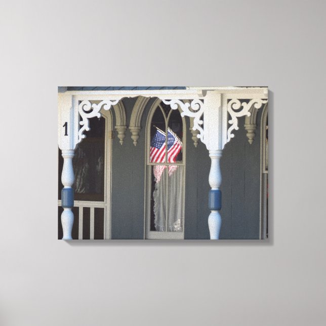 Impressão Em Tela Reflexões de Sinalizador - Martha's Vineyard (Frente)