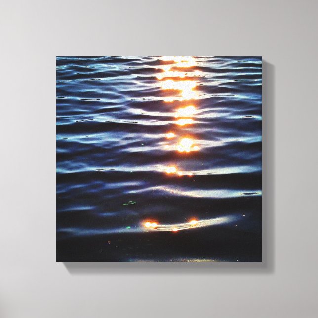 Impressão Em Tela Reflexões do pôr do sol Hudson (Frente)