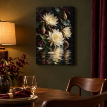 Impressão em Tela Reflexos da Florada Noturna