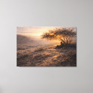 Impressão Em Tela Refúgio e Força   Arte Paisagística   Esticado