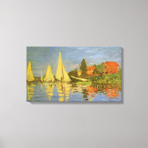 Impressão Em Tela Regatta no Argenteuil por Claude Monet