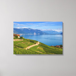 Impressão Em Tela Região de Lavaux, Vaud, Suiça