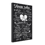 Impressão Em Tela Regras da Casa<br><div class="desc">Regras Domésticas Escritura de Arte Wall Regras da Família Bíblia Verso Início Sinal Wall Decor | Citações Motivacionais Decor de Muro de Arte Doméstica em cores brancas e pretas. O Poster de alta qualidade faz com que as ideias de arte de muro de Poster perfeito para a sua casa ou...</div>