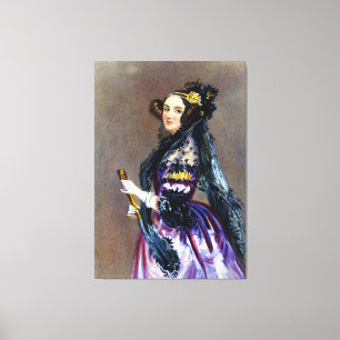 Impressão Em Tela Rei Condessa do Ada de Lovelace por Alfred Chalon