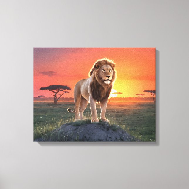 Impressão Em Tela Rei da Luz do Ouro (Frente)