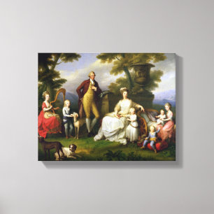 Impressão Em Tela Rei de Ferdinand IV de Nápoles, e sua família