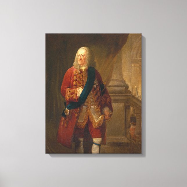 Impressão Em Tela Rei George II, 1759 (Frente)