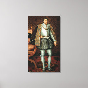 Impressão Em Tela Rei James mim de Inglaterra (1566-1625) (óleo em