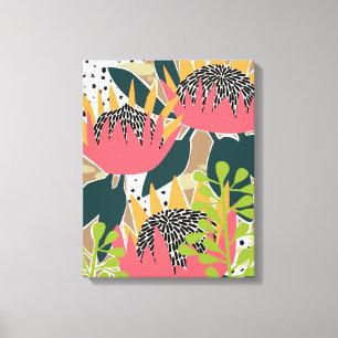 Impressão Em Tela Rei Protea I