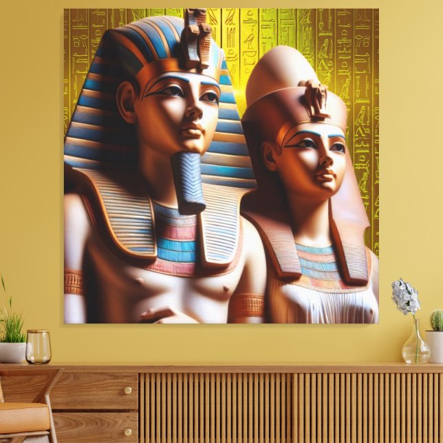 Impressão Em Tela Rei Tut Tutankhamun Tvas Imprimir Imagem 15 (Insitu(Sala de estar))