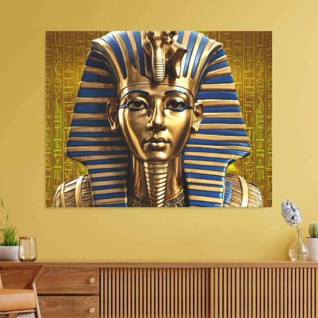 Impressão Em Tela Rei Tut Tutankhamun Tvas Imprimir Imagem 8 (Insitu(Sala de estar))