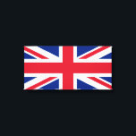 Impressão Em Tela Reino Unido (bandeira britânica) (bandeira da Uniã<br><div class="desc">Esta design apresenta a bandeira nacional do Reino Unido, também conhecida como bandeira da União. A bandeira é também conhecida como a bandeira da União Real no Canadá. Ela remonta ao início do século XVII, quando James I herdou os trones ingleses e irlandeses, o que lhe permitiu unir Inglaterra, Irlanda...</div>