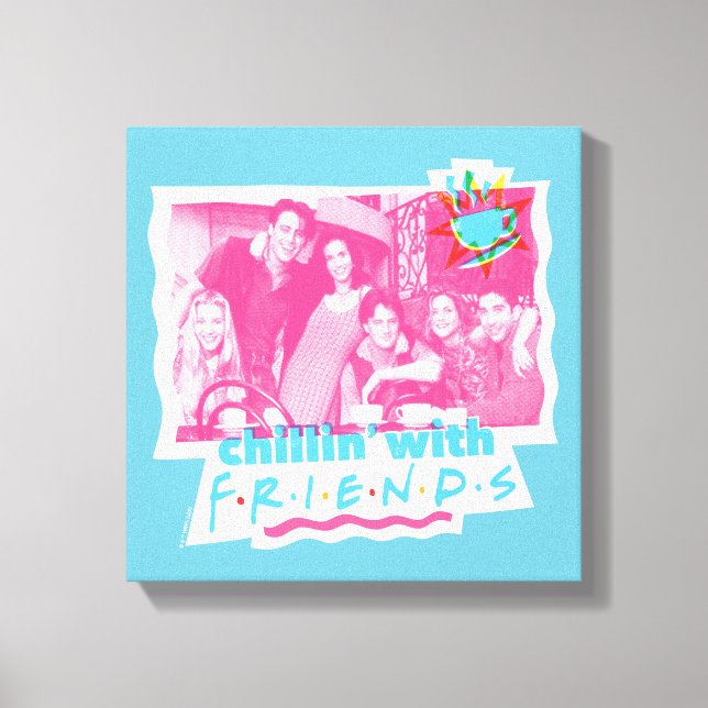 Impressão Em Tela Relaxando com os FRIENDS™ (Frente)