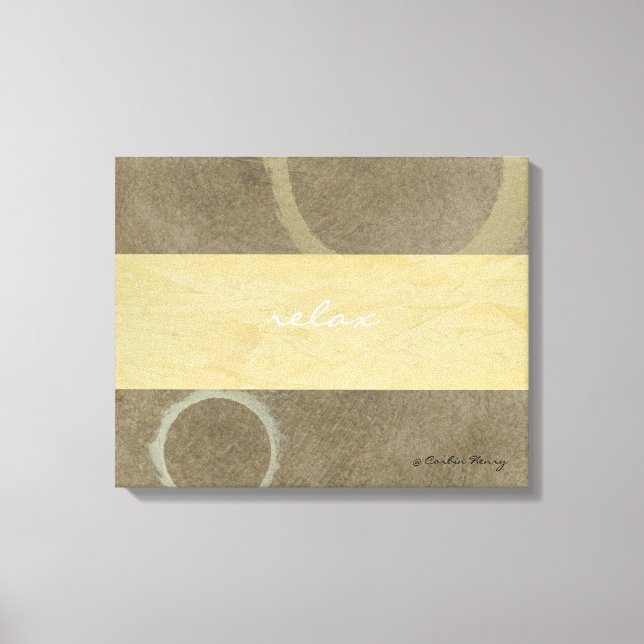 Impressão Em Tela Relaxe a Arte Moderna (Frente)