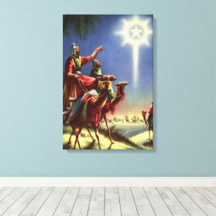 Impressão Em Tela Religião Antiga, Homens Sábios com a Estrela de Be