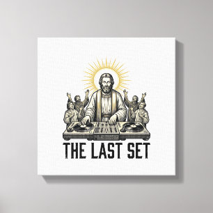 Impressão Em Tela Religioso Vintage DJ O Último Conjunto de Camisa D