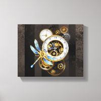 Relógio Steampunk com Dragonfly Mecânica