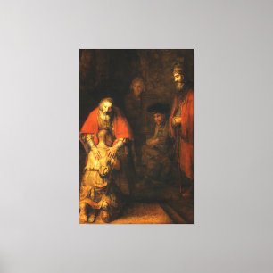 Impressão Em Tela Rembrandt The Return of the Prodigal Son (1663)