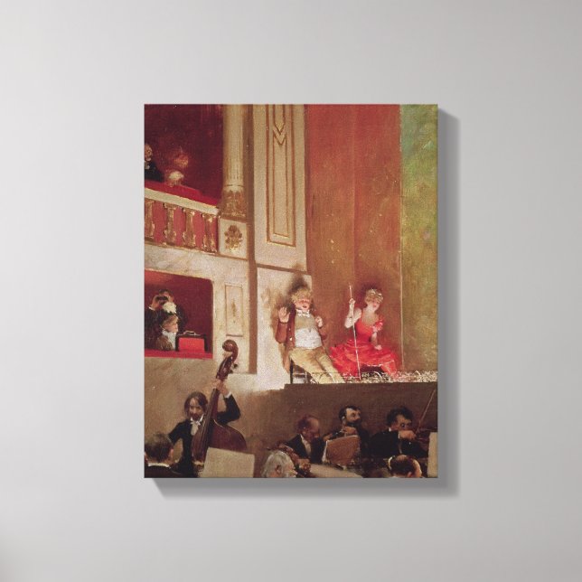 Impressão Em Tela Renda no Teatro das Varietas, c.1885 (Frente)