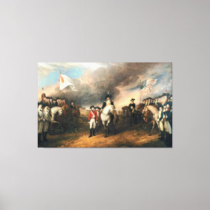 Impressão Em Tela RENDIÇÃO DO SENHOR CORNWALLIS por John Trumbull