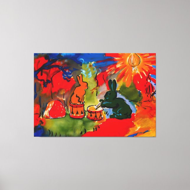 Impressão Em Tela Rene Magritte art (Frente)