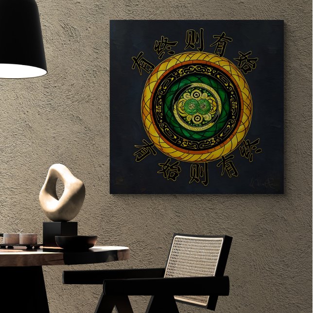 Impressão Em Tela Renovação: {37} Onde há fim, está começando (proverb: "Where there is an end, there is a beginning; where there is a beginning, there is an end")