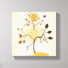 Impressão Em Tela Representação minimalista das quatro estações