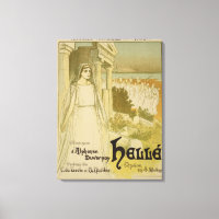 Reprodução de uma poster publicando a ópera "Ele