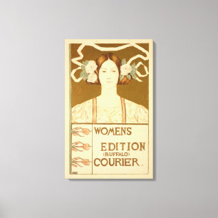 Impressão Em Tela Reprodução de uma propaganda de poster 'as