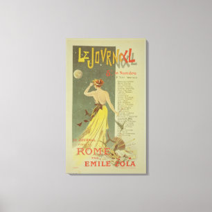 Impressão Em Tela Reprodução de uma propaganda de poster o publica