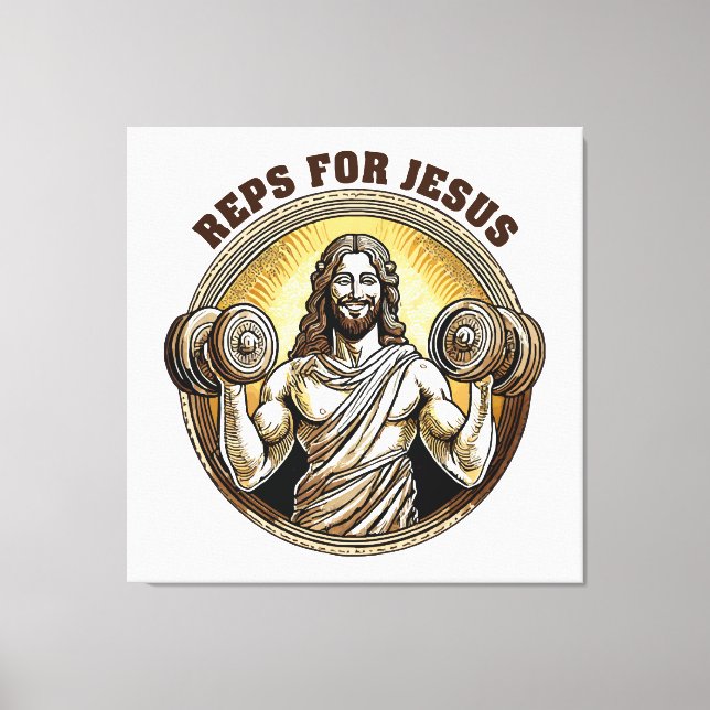 Impressão Em Tela Reps para Jesus (Frente)