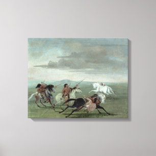 Impressão Em Tela Reptos do Comanche da equitação marcial, 1834