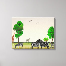 Impressão Em Tela Reserva africana de caça