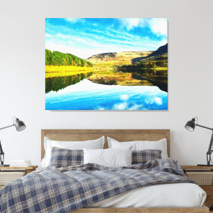 Impressão Em Tela Reservatório de Dovestone no inverno