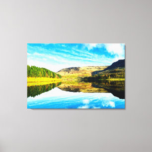 Impressão Em Tela Reservatório de Dovestone no inverno Poster brilha