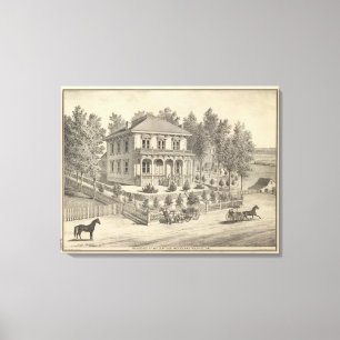 Impressão Em Tela Residência de Curtiss, floresta