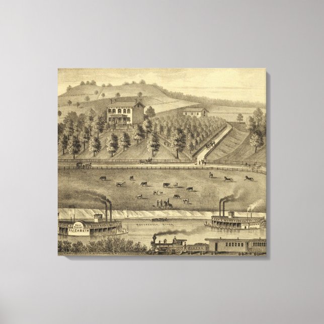 Impressão Em Tela Residência de William Schrader (Frente)