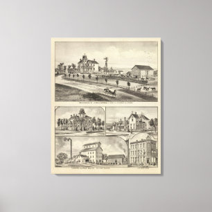 Impressão Em Tela Residências do condado de Dickinson, Kansas