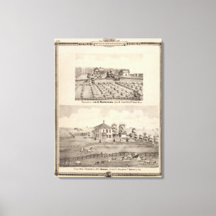 Impressão Em Tela Residências e fazendas de Warrington