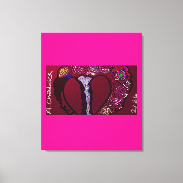 Impressão Em Tela Resilient Heart  (Frente)