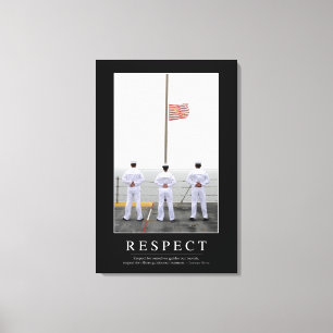 Impressão Em Tela Respeito: Citações inspiradas 1