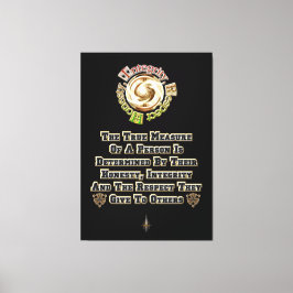 Impressão Em Tela Respeito da integridade da honestidade MXT