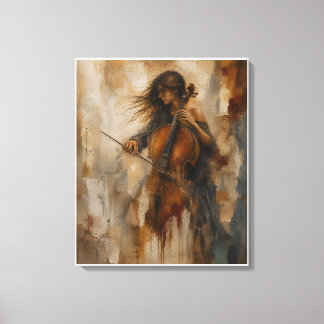 Impressão Em Tela Ressonância Entre o Silêncio | Arte de Parede de C