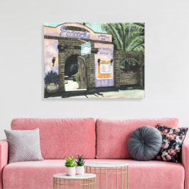 Impressão Em Tela Restaurante Peacocks Painting Cabo San Lucas