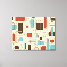 Impressão Em Tela Retângulos Retroativos