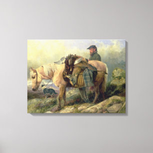 Impressão Em Tela Retornando do monte, 1868