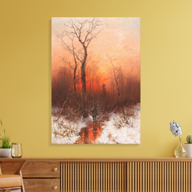 Impressão Em Tela Retorno de casa no Sunset - Désiré Thomassin (Insitu(Sala de estar))