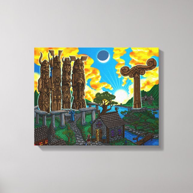 Impressão Em Tela Retorno dos deuses - Impressão da tela (Frente)